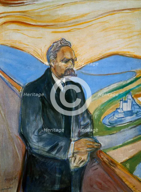 'Friedrich Nietzsche', 1906. Artist: Edvard Munch