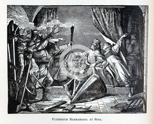 Friedrich Barbarossa at Susa, 1882. Artist: Anonymous  