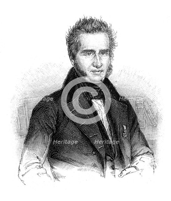 Friedrich Christoph Dahlmann, 19th century German historian and politician, (1900). Artist: Unknown