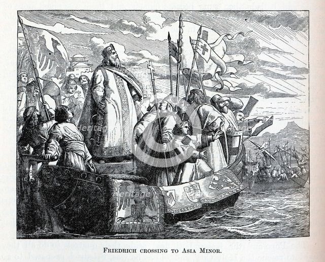 Friedrich crossing to Asia Minor, 1882. Artist: Anonymous  