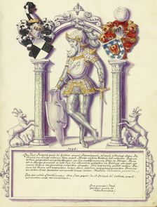 Friedrich IV Hohenzollern; Chronicle of the Hohenzollern Family, about 1572. Creator: Jorg Ziegler