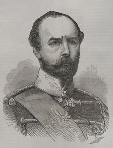 Friedrich Karl (1828-1885), Prince of Prussia of the House of Hohenzollern, 1870. Creator: Marcelo Paris
