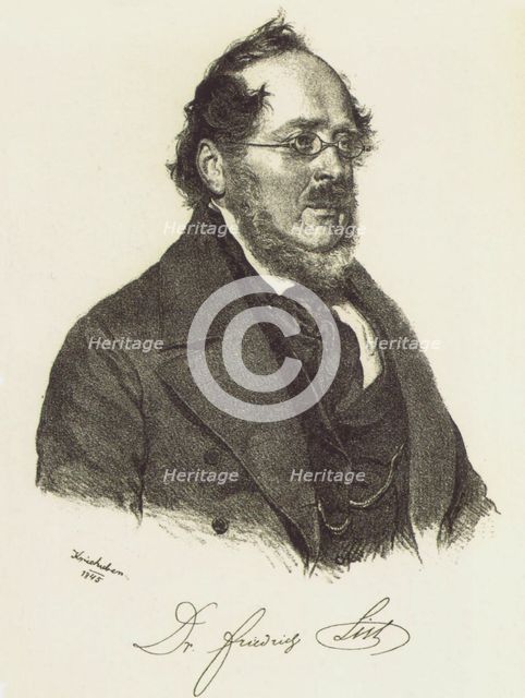 Friedrich List (1789-1846). Artist: Kriehuber, Josef (1800-1876)