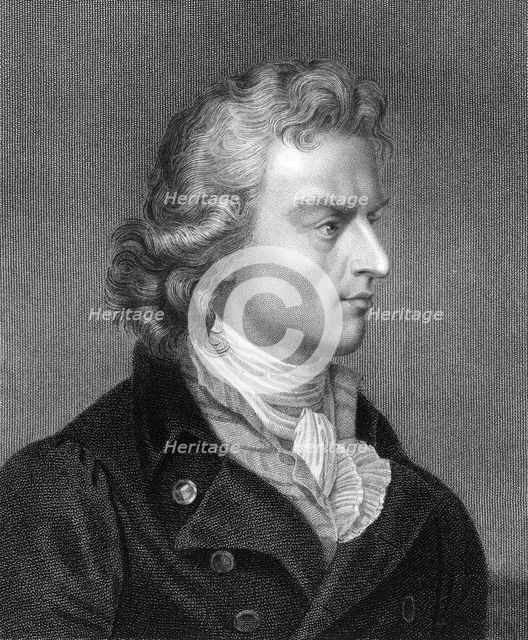 Friedrich Schiller, German poet, philosopher, historian, and dramatist, (1836). Artist: Unknown