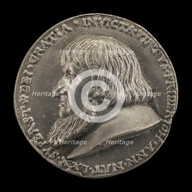 Friedrich the Elder, 1460-1536, Margrave of Brandenburg-Ansbach 1486 [obverse], 1528. Creator: Matthes Gebel.