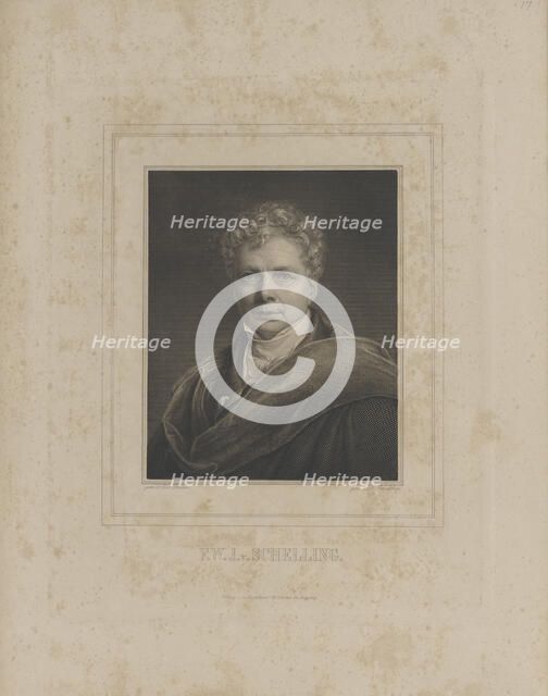 Friedrich Wilhelm Joseph Schelling (1775-1854) , c. 1840. Creator: Schultheiss, Albrecht Fürchtegott (1823-1909).