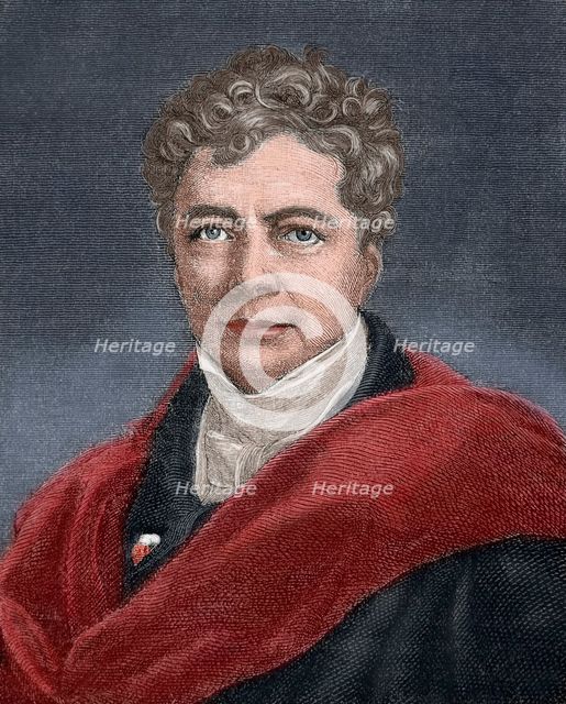 Friedrich Wilhelm Joseph Schelling (1775-1854), German philosopher.  Creator: Unknown.