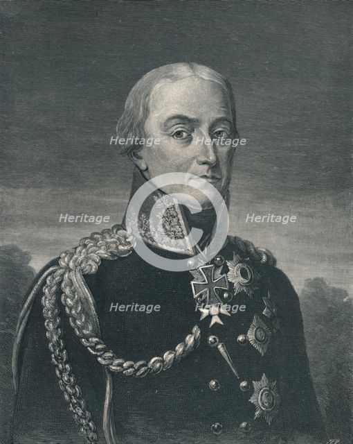 'Friedrich Wilhelm Von Bülow', c1810, (1896). Artist: T Johnson.