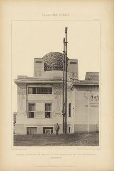 Friedrichstraße 12 – Secession – Detail of the façade facing the Getreidemarkt. From:... 1900. Creator: Röder, Carl Gottlieb, Graphische Anstalt (1812-1883)