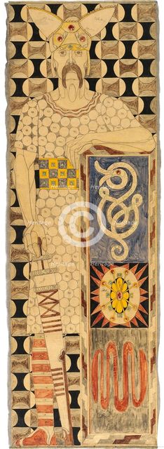 Frieze Design for the St. Louis 1904 World's Fair, 1904. Creator: Engelhart, Josef (1864-1941).