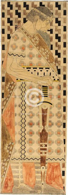 Frieze Design for the St. Louis 1904 World's Fair, 1904. Creator: Engelhart, Josef (1864-1941).