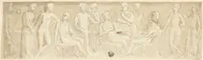 Frieze Design in Classical Manner, c. 1800. Creator: Thomas Stothard