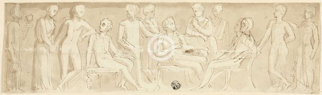 Frieze Design in Classical Manner, c. 1800. Creator: Thomas Stothard.