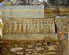 Frieze from Temple of Hadrian, Ephesus, Anatolia, Turkey, 4th century AD (Replica), 1999. Creator: LTL