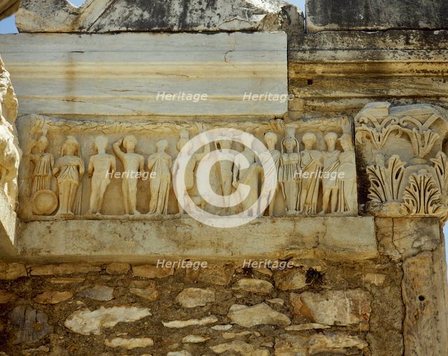 Frieze from Temple of Hadrian, Ephesus, Anatolia, Turkey, 4th century AD (Replica), 1999.  Creator: LTL.