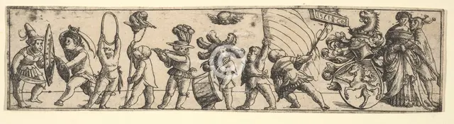 Frieze with children, 1531. Creator: Christoph Bockstorffer.