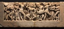 Frieze with Dancer and Musicians, c. 973. Creator: Unknown