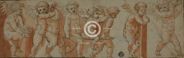 Frieze with Eight Putti, n.d. Creator: Unknown.