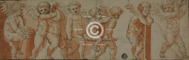 Frieze with Eight Putti, n.d. Creator: Unknown.