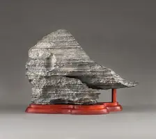 Fringe of Orient on wooden stand, 1700s. Creator: Unknown