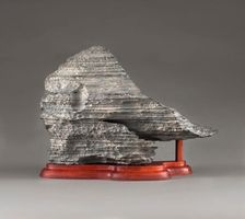 Fringe of Orient on wooden stand, 1700s. Creator: Unknown