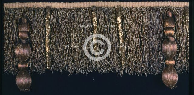 Fringe with Tassels, France, 1710/74. Creator: Unknown.