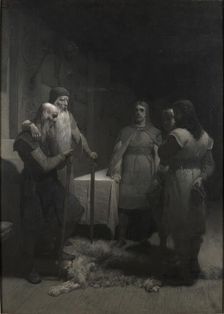 Frithiof's Saga: King Bele and Thorsten Vikingsson, 1880s. Creator: Malmström, August (1829-1901)