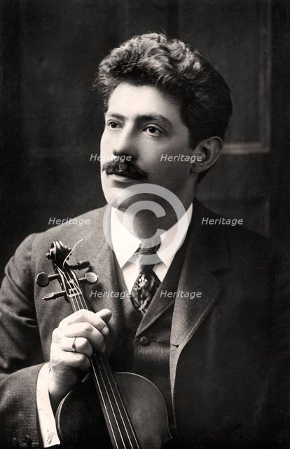 Fritz Kreisler (1875-1962), Austrian-born American violinist and composer, 1907.Artist: Rotary Photo
