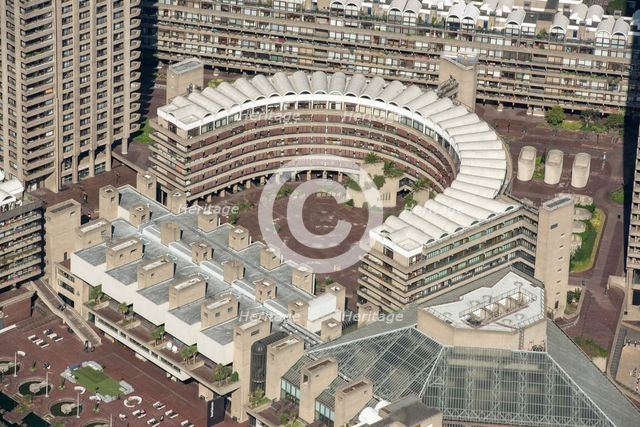 Frobisher Crescent, the Barbican, City of London, 2021. Creator: Damian Grady.