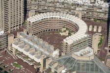 Frobisher Crescent, the Barbican, City of London, 2021. Creator: Damian Grady