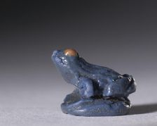 Frog Amulet, c. 1380-1330 BC. Creator: Unknown
