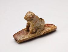 Frog effigy pipe, 200 BCE-500 CE. Creator: Unknown
