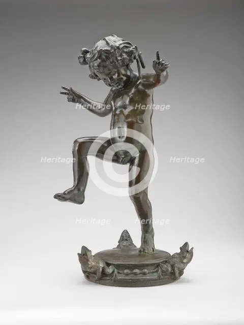 Frog Fountain, 1901. Creators: Janet Scudder, Roman Bronze Works.