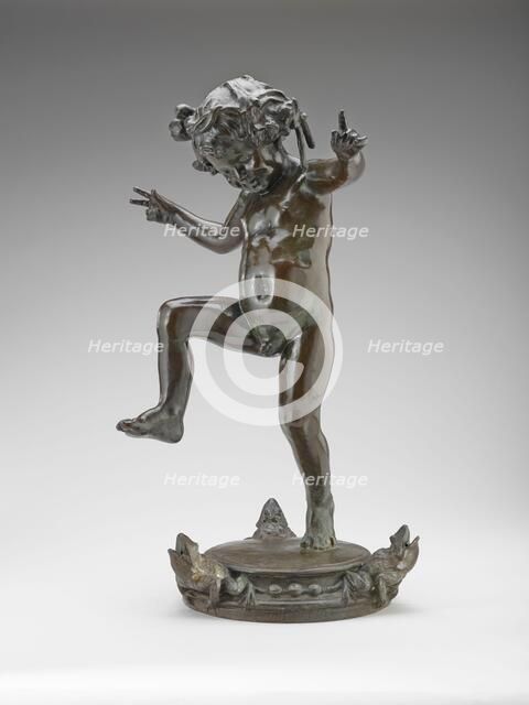 Frog Fountain, 1901. Creators: Janet Scudder, Roman Bronze Works.