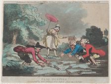 Frog Hunting, April 20, 1790., April 20, 1790. Creator: Thomas Rowlandson