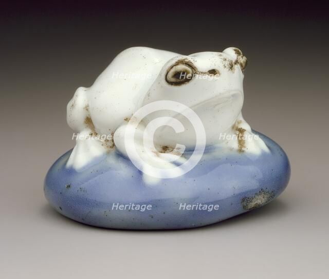 Frog on Toadstool, Mid-19th century. Creator: Unknown.