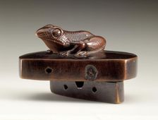 Frog on Well Cover, early 19th century. Creator: Kitao Shigemasa