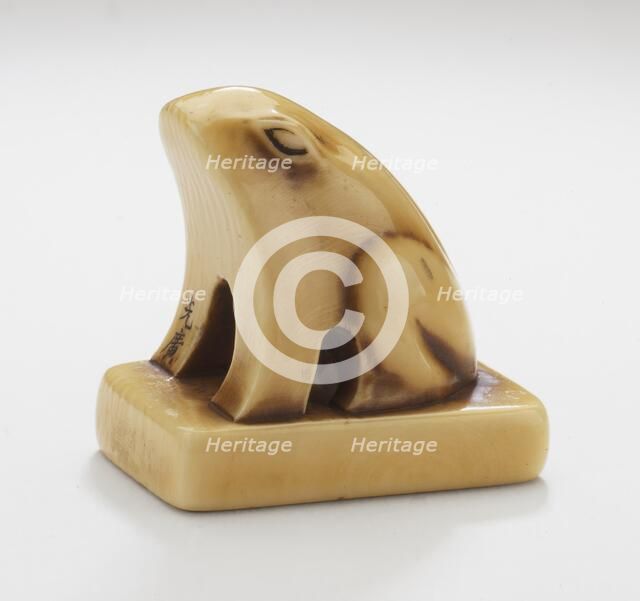 Frog-Shaped Seal, Mid-19th century. Creator: Ohara Mitsuhiro.