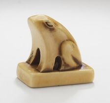 Frog-Shaped Seal, Mid-19th century. Creator: Ohara Mitsuhiro