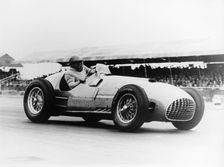 Froilan Gonzalez driving a Ferrari, early 1950s
