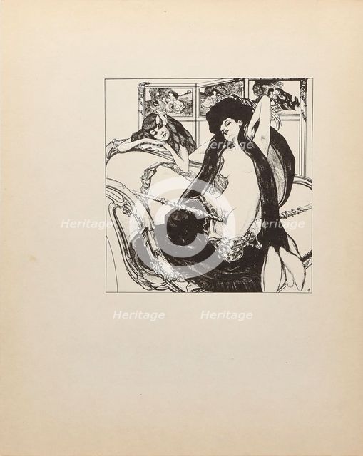 From "Tales at the Dressing Table" , c1908-1910. Creator: Bayros, Franz von (1866-1924).
