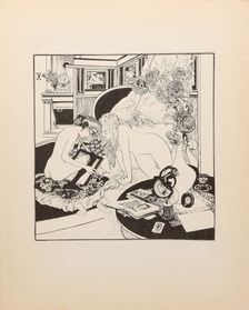 From "Tales at the Dressing Table" , c1908-1910. Creator: Bayros, Franz von (1866-1924)