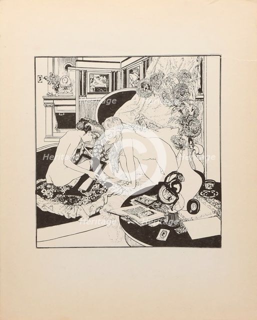 From "Tales at the Dressing Table" , c1908-1910. Creator: Bayros, Franz von (1866-1924).