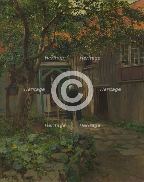 From the Courtyard, 1912. Creator: Wilhelm Peters.