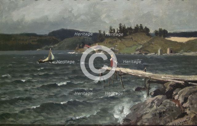 From the Coast of Christianiafjorden, 1875. Creator: Carl Schoyen.