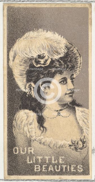 From the Actresses series (N57) promoting Our Little Beauties Cigarettes for Allen & Ginte..., 1890. Creator: Allen & Ginter.