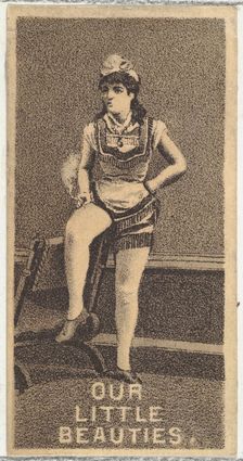 From the Actresses series (N57) promoting Our Little Beauties Cigarettes for Allen & Ginte..., 1890. Creator: Allen & Ginter