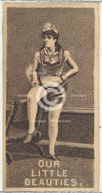 From the Actresses series (N57) promoting Our Little Beauties Cigarettes for Allen & Ginte..., 1890. Creator: Allen & Ginter.