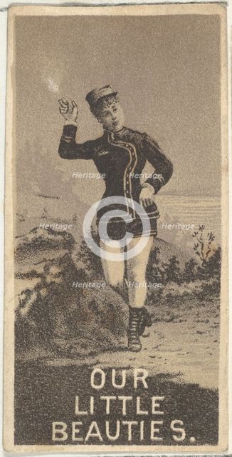 From the Actresses series (N57) promoting Our Little Beauties Cigarettes for Allen & Ginte..., 1890. Creator: Allen & Ginter.