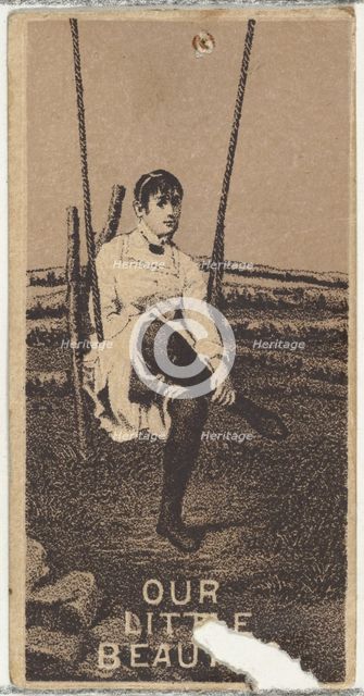 From the Actresses series (N57) promoting Our Little Beauties Cigarettes for Allen & Ginte..., 1890. Creator: Allen & Ginter.